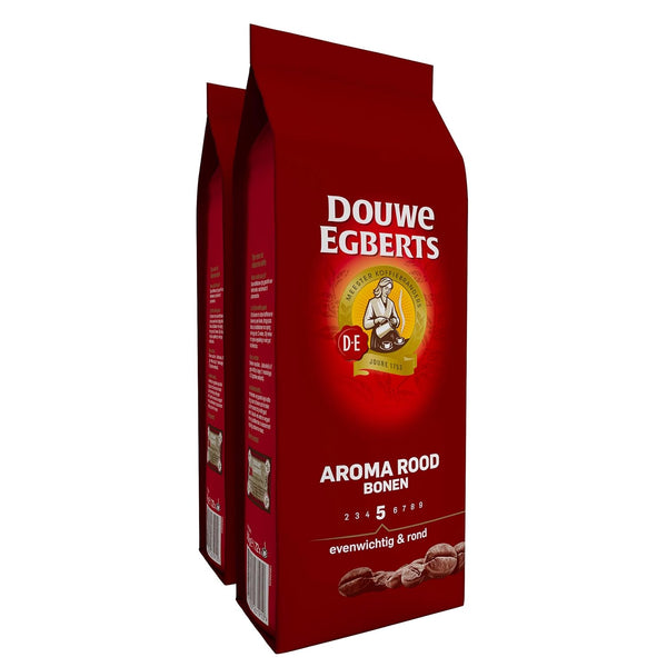 Douwe Egberts 2 Packs Aroma Rood Whole Beans Coffee x 17.6oz/500g