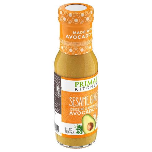 8 Primal Kitchen Sesame Ginger Vinaigrette & Marinade Salad Dressing made with Avocado Oil, Paleo Friendly & Keto