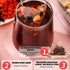 6 (2Pack-50Bags) Ginseng Five Treasures Tea - Kidney Tea Formula Ginseng Six Treasure Ingredients Wubao Herbal Red Date