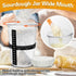 POLYHNIA 27 oz Sourdough Starter Jar, Sourdough Jar Wide Mouth, Sourdough Starter Kit, Sourdough Starter Jars Glass