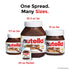 Nutella Hazelnut Spread with Cocoa, 7.7 Oz Jar for Breakfast
