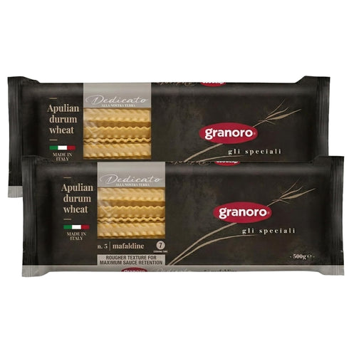 Granoro Dedicato Mafaldine No.5, Authentic Italian Pasta, 100% Made from Puglia Durum
