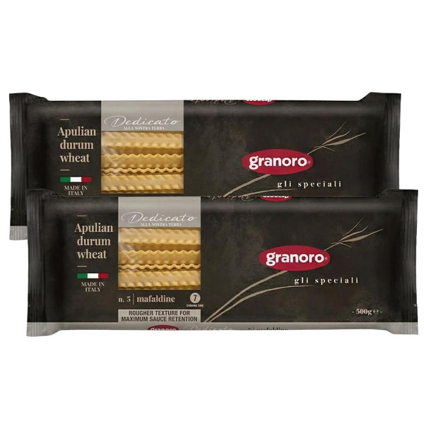 Granoro Dedicato Mafaldine No.5, Authentic Italian Pasta, 100% Made from Puglia Durum