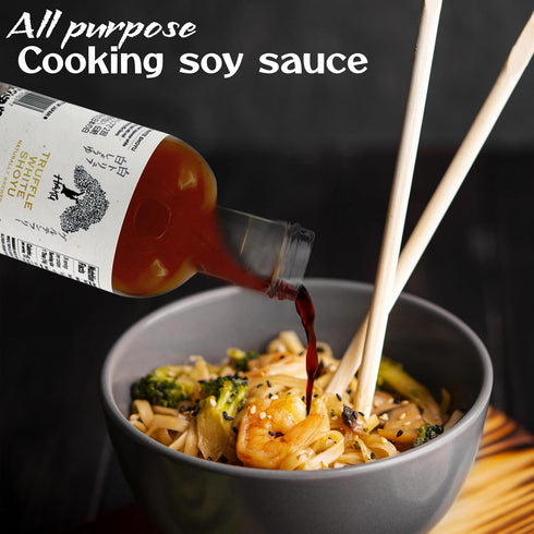 HAKU 2 12.68 Oz (375 ml) Truffle White Shoyu Naturally Brewed Aged Years, - Traditional Gourmet Dipping Sauce