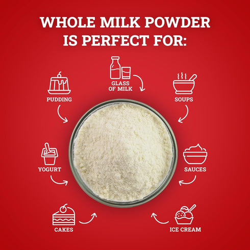 1 (Pack 1) Whole Milk Powder by Hoosier Hill Farm, Pound