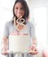 18 Cake Topper - Premium Rose Gold Metal, 18th Birthday Party Sparkly Rhinestone Decoration, Protected in a Box