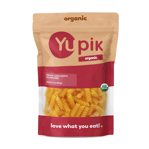 Yupik Organic Fusilli Pasta 16 oz (1 lb), Gluten-Free, Egg-Free, Non-GMO, USDA