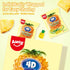 4D Gummy 8.47 oz 3D ~10 Packs, AMOS Fruit Candy, Pineapple Burst, Box - Realistic Shapes with Soft Juice-Filled Center
