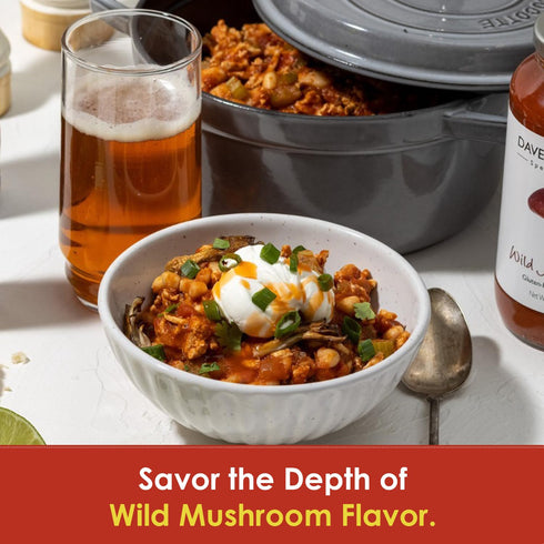 24oz (Pack 1) Dave's Gourmet Wild Mushroom Pasta Sauce - Savory Tomato & Mushroom Garlic Blend - Gluten Free - Ideal