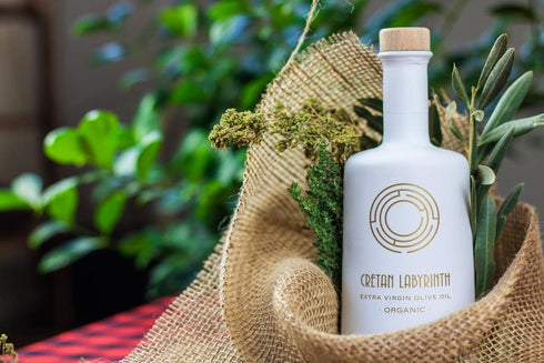 CRETAN LABYRINTH 2025 Organic Early Harvest Extra Virgin Olive Oil Extremely High Phenolic Content Greek Cold Extracted