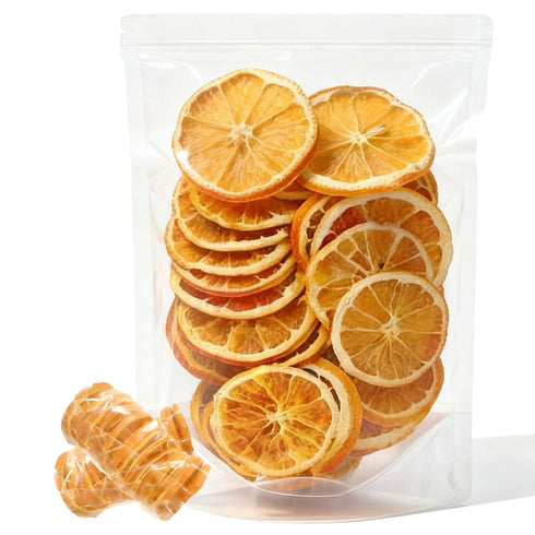 Mkostlich Dried Orange Slices Bulk 8.81oz/250g, Natural Dehydrated Orange Slice for Cocktails/Christmas