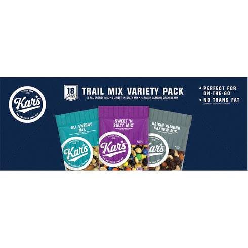 Pack, 18 Kar's Nut And Fruit Variety Box Of Bags