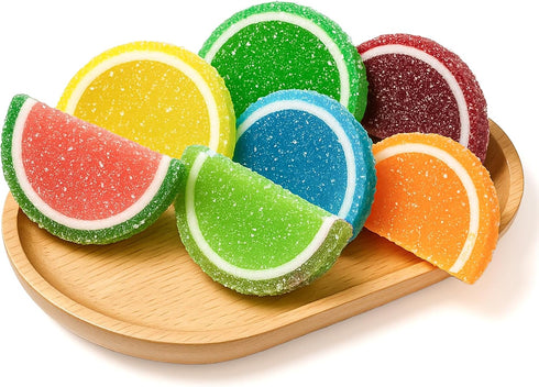 8 Gummi NY Spice Shop Assorted Fruit Slices Candy - Ounce Assorted Chewy Fruits Slices Jelly Candy - Tropical & Citrus