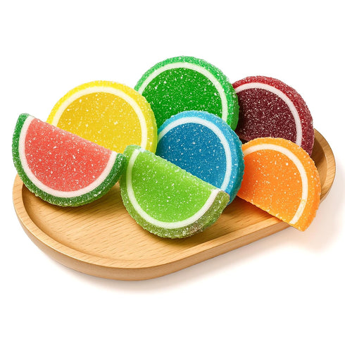 3 Gummy Gummies NY Spice Shop Mini Assorted Fruit Slices Candy - Pound Assorted Flavors Jelly Candies - Candy Bulk