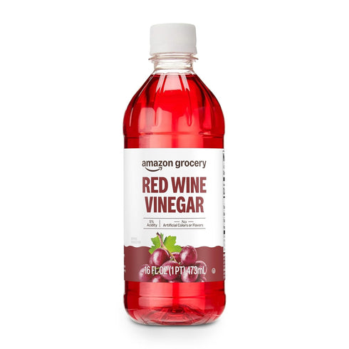 Amazon Grocery, Red Wine Vinegar, 16 Fl Oz (Previously Happy Belly, Packaging