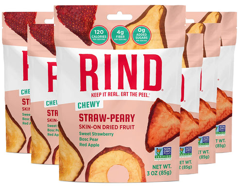 RIND Snacks | Straw-Peary | Strawberry, Apple, & Pear | Dried Fruit
