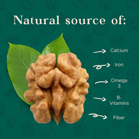 48oz (3 lb) 100% Premium Raw Walnut Halves & Pieces - Natural, No-PPO, Non-GMO, Batch-Tested Gluten & Peanut Free