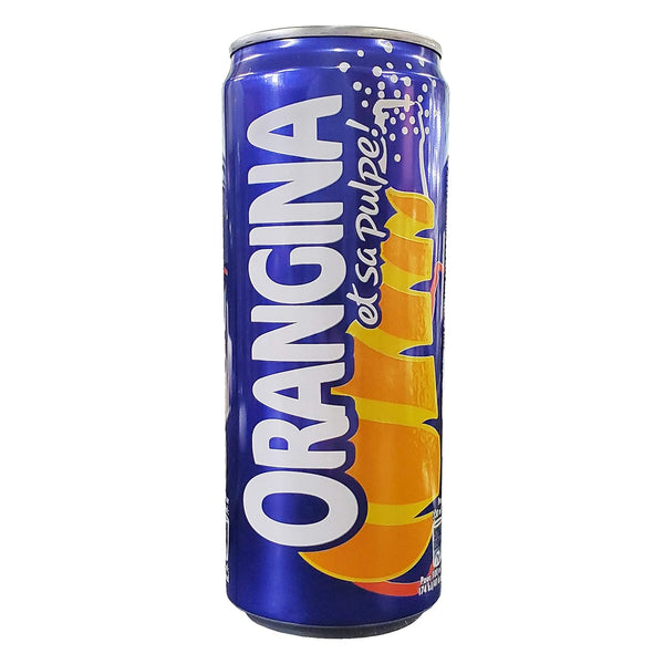 Orangina et sa Pulpe - French Imported Orange Pulp Soda Tall Cans (12