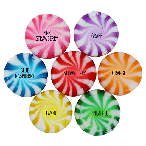 3 Assorted Fruit Starlights - Pounds - Pinwheel Fruit Candies - Fruit Flavored Hard Candy - Individually Wrapped