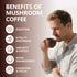 11 Immunity 30 Organic Low Caffeine Mushroom Coffee Superfood Instant Mushrooms Coffee with Ashwagandha, Shilajit