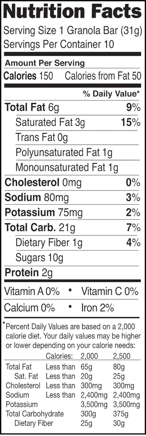 50-1.1 OZ (5 Sunbelt Bakery Peanut Butter Chip Chewy Granola Bars, Bars Boxes)