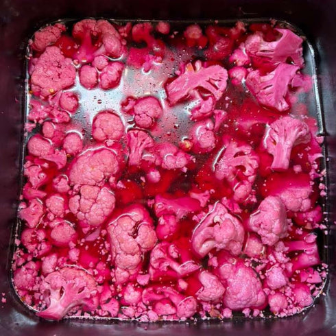 Generic Kosher Pickled Purple Cauliflower Mediterranean Style (2 Lbs)