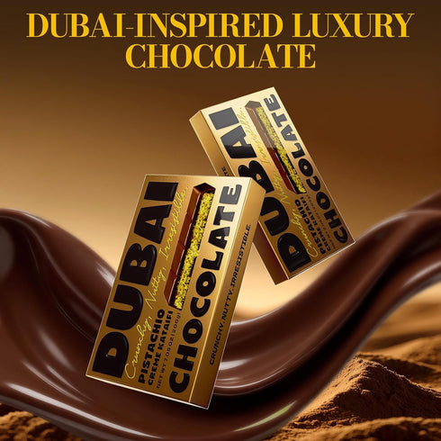 Zorentique 7.05oz (200g) Premium Dubai Chocolate Bar with Pistachio Cream & Kunafa, Fresh Handmade Luxury Chocolate