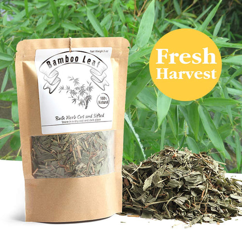EidolonGreen Organic Bamboo Leaf Tea, Chinese Herbal Dried Loose Leaves (DanZhuYe/???/?? ?? ?) 3 Ounce (Pack of 1)
