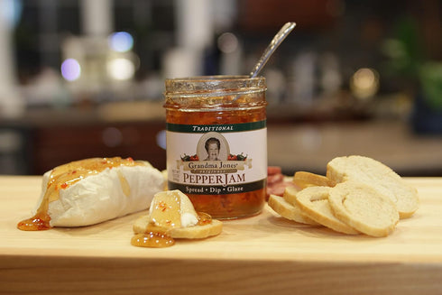 Grandma Jones' Originals PEPPER JAM 3 Packs 8 Grandma Jones Originals Pepper Jelly (Comes in Flavors) (Jalapeo)