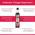 16.9 Oz (Pack 2) De La Rosa Raspberry Vinegar Organic, Raw & Unfiltered Pure Vinegar, Vegan, Gluten Free & Kosher