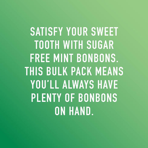 Swiss Imports 200 500g/17.6oz Sugar Free Bonbons Hard Candy Drops, Mint, Individually Wrapped Pieces
