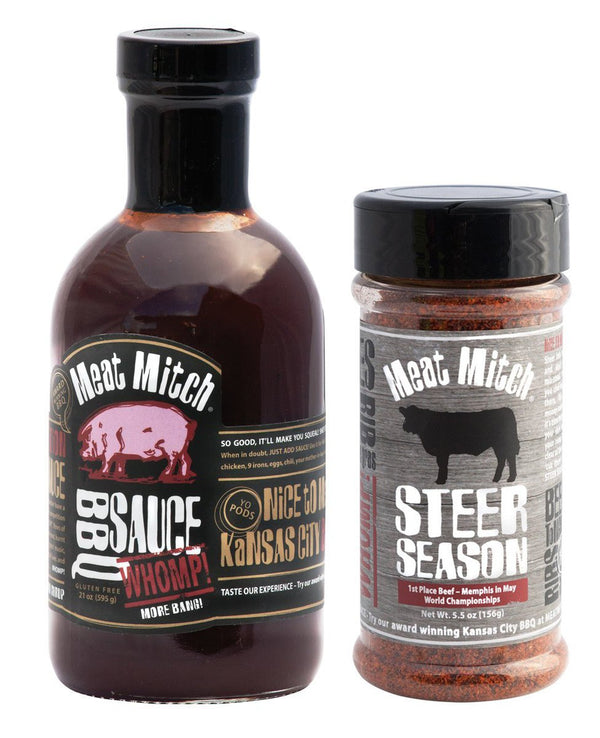 Meat Mitch Mighty BBQ Bundle - Meat Mitch WHOMP! Barbecue Sauce, 21