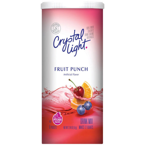 2 oz, 12 Crystal Light Fruit Punch Drink Mix, Makes qt