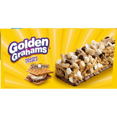 Pack, 16 16.96 oz (Pack 4) Golden Grahams Cereal Treat Bars, S'mores, Snack Bars, Value Ct