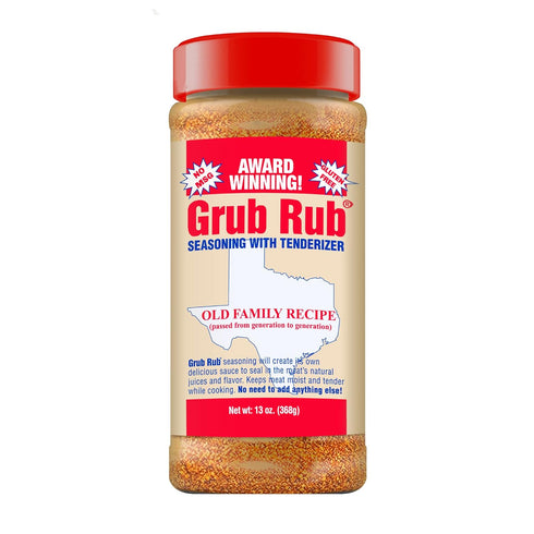 Grub Rub BBQ Seasoning & Meat Rubs for Smoking, Pork Rub, Steak Seasoning, Brisket Rub, Award Winning Family Recipe