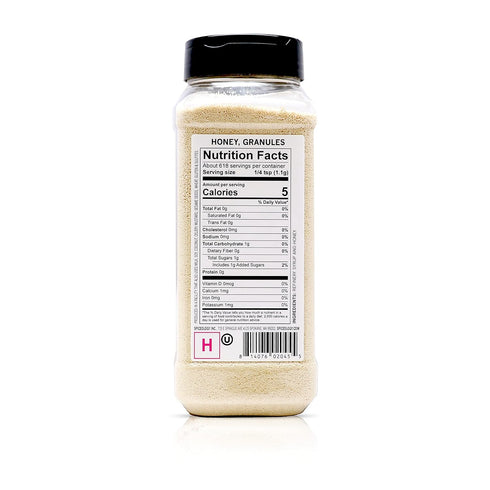 24 oz Spiceology Honey Granules Granulated Honey Crystals for Baking, Beverages, and Seasoning Gluten-Free Sweetener