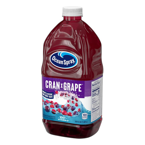 64 Oz Ocean Spray Cran-Grape Cranberry Grape Juice Drink, Fl Bottle