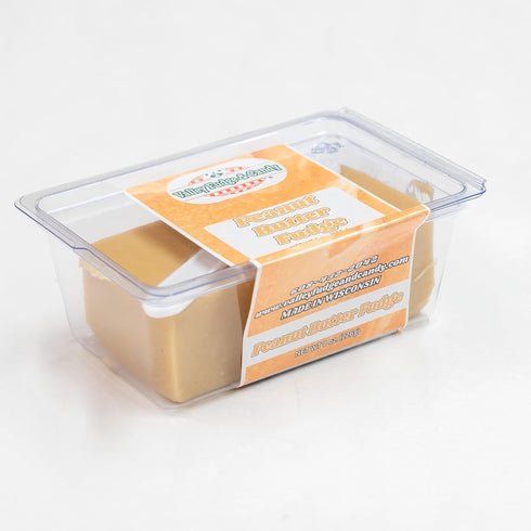 2 8 oz Packs Valley Fudge Peanut Butter Fudge One Pound | Fresh Artisan Fudge | Made with Real Wisconsin Butter |