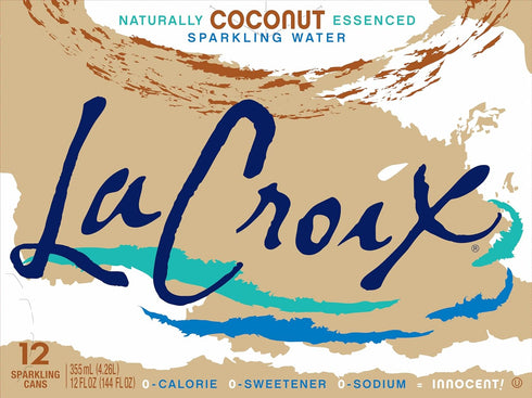 12 Oz, 12 Pack La Croix, Water Sparkling Coconut, Fl