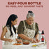 8.45oz (Pack 2) Nonna Pias Strawberry Fig Balsamic Glaze - Slow Infused Fruit-Flavor - IGP Certified Balsamic Vinegar