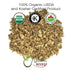 Organic Way Premium Dried Ginger Root Cut & Sifted (Zingiber officinale) - 1/4 LBS, Organic & Kosher Certified, Raw,