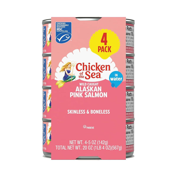 Chicken of the Sea Alaskan Pink Canned Salmon in Water, 5 Ounce