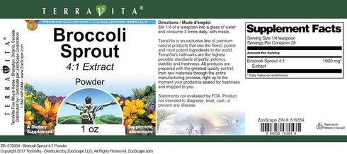Terravita 4:1 (1 oz, 519354) Broccoli Sprout Powder ZIN: