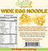 100% 5 lb. Wide Egg Noodle Pasta | Durum Semolina Flour | Made in America | by Dasher's Spice & Beans |