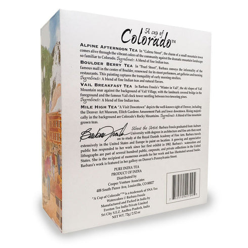 A Cup of Colorado Tea Collection, 4 flavors, 10 tea bags per flavor