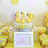 Oskal 24Pcs Glitter Lemon Cupcake Toppers, Fruits Theme Party Decor, Summer Cupcake Toppers