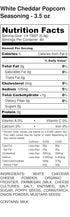 Popcorn Seasoning Variety 2 Pack British Sea Salt & Vinegar White Cheddar Fat Free Crafted in Small Batches