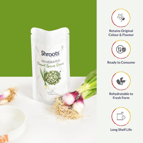 20g (0.7oz, Pack 1), SHROOTS Dehydrated Green Spring Onion Flakes Air Dried Dehydrated Vegetable, of Gluten Free