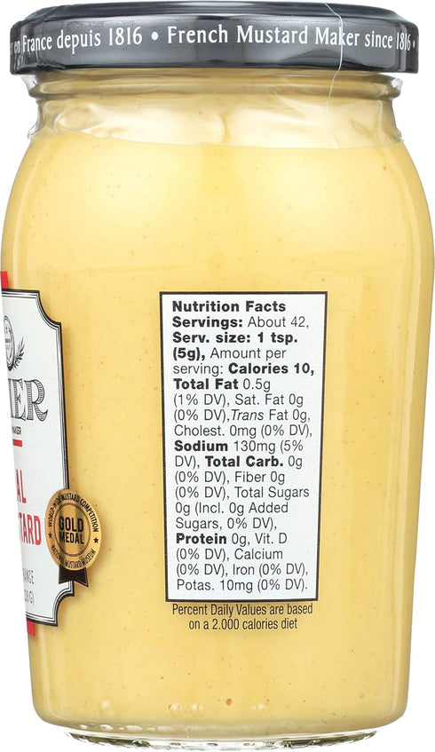 BORNIER 7.4 Original Dijon Mustard, Ounce