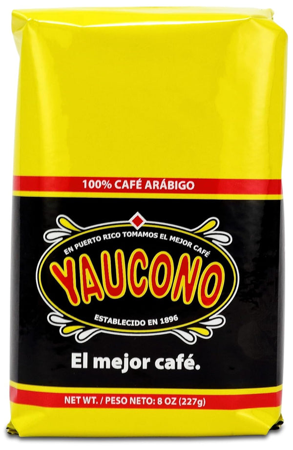Yaucono Ground Coffee - 8 Ounce Bagged, Pack of 1